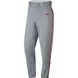 Nike Stock Vapor Select Piped Baseball Pants‎ Grey Red Size Medium BQ5489-053